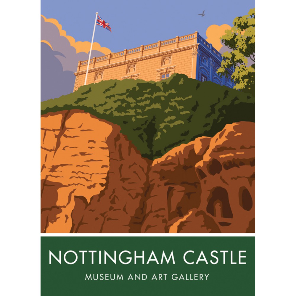 Nottingham Castle, Nottingham 20cm x 20cm Mini Mounted Print