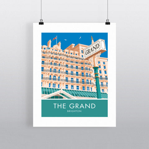 The Grand Hotel, Brighton, Sussex 20cm x 20cm Mini Mounted Print