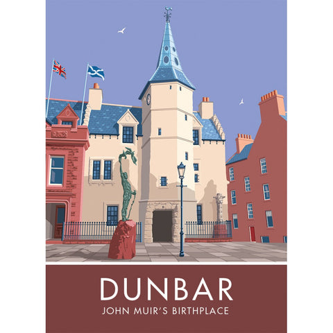 Dunbar, John Muir's Birthplace 20cm x 20cm Mini Mounted Print