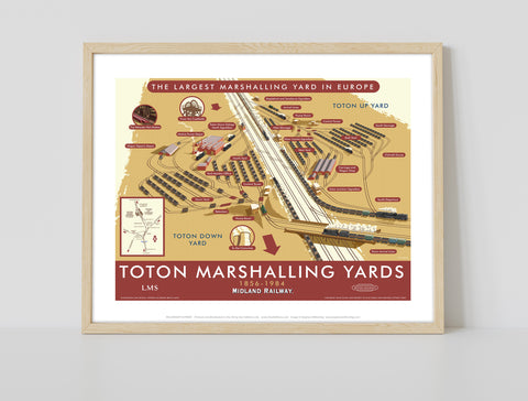Toton Marshalling Yards By Stephen Millership Art Print