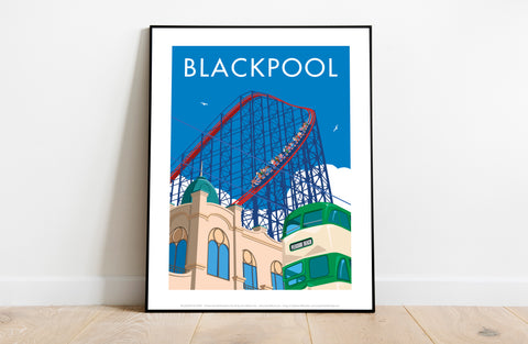 Blackpool By Artist Stephen Millership - Premium Art Print