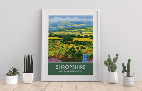 Shropshire Hills By Artist Stephen Millership - Art Print