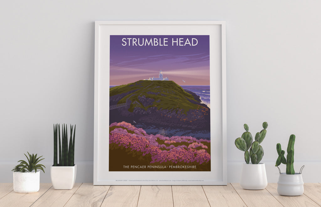 Strumble Head By Artist Stephen Millership - Art Print