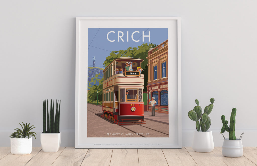 Crich, Tramway Village By Stephen Millership Art Print