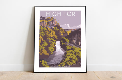 High Tor By Artist Stephen Millership - Premium Art Print