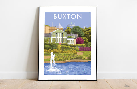 Buxton, The Pavilion Gardens By Stephen Millership Art Print