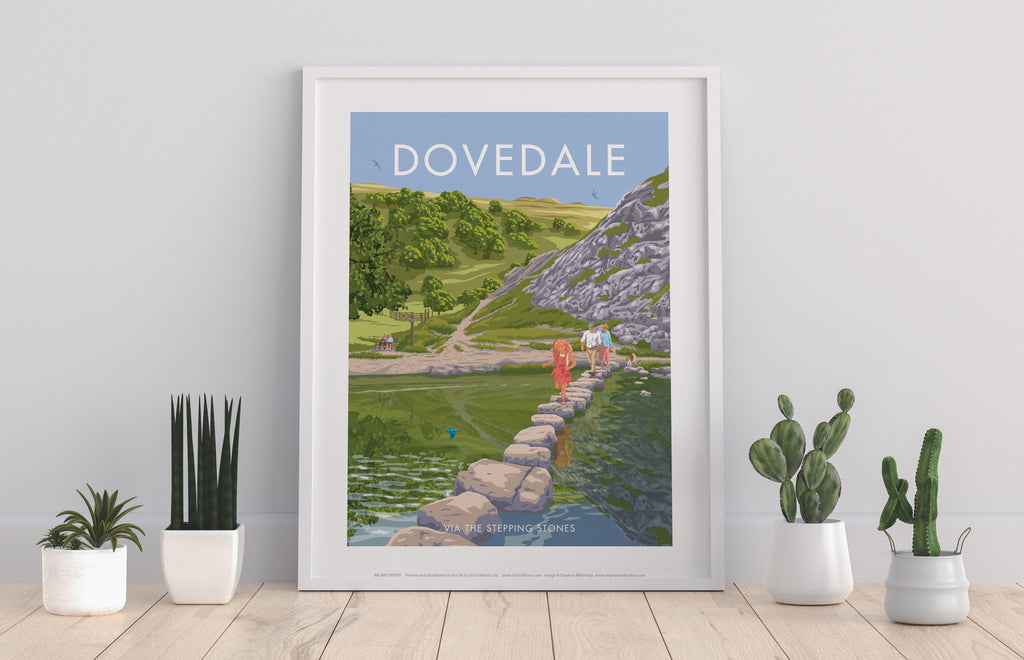 Dovedale By Artist Stephen Millership - Premium Art Print