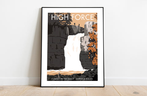 High Force, Durham By Artist Stephen Millership Art Print