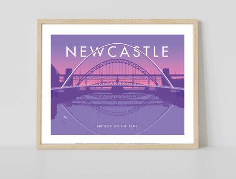 Newcastle, Bridges On The Tyne -Stephen Millership Art Print