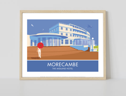 Morecambe, The Midland Hotel By Stephen Millership Art Print