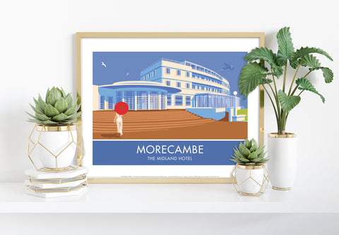 Morecambe, The Midland Hotel By Stephen Millership Art Print