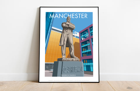 Friedrich Engels Statue By Stephen Millership Art Print