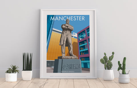 Friedrich Engels Statue By Stephen Millership Art Print