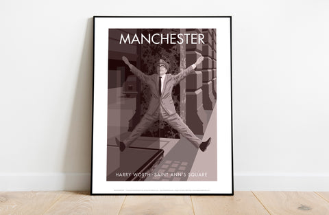 Harry Worth, Manchester By Stephen Millership Art Print