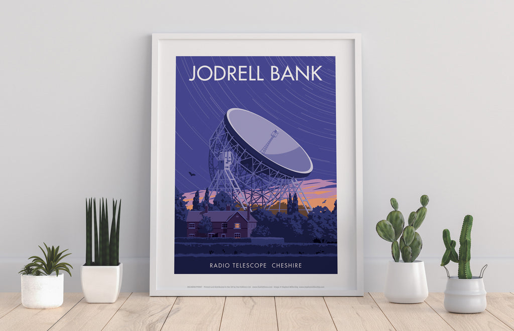 Jodrell Bank Cheshire By Artist Stephen Millership Art Print