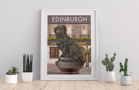 Greyfriars Bobby, Edinburgh By Stephen Millership Art Print