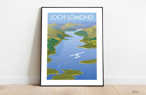 Spitfire, Loch Lomond By Artist Stephen Millership Art Print