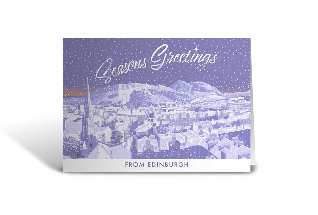 MILXMAS008 - Edinburgh, Arthurs Seat - Christmas Greeting Card
