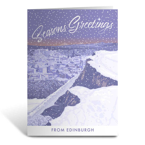 MILXMAS010 - Edinburgh - Christmas Greeting Card
