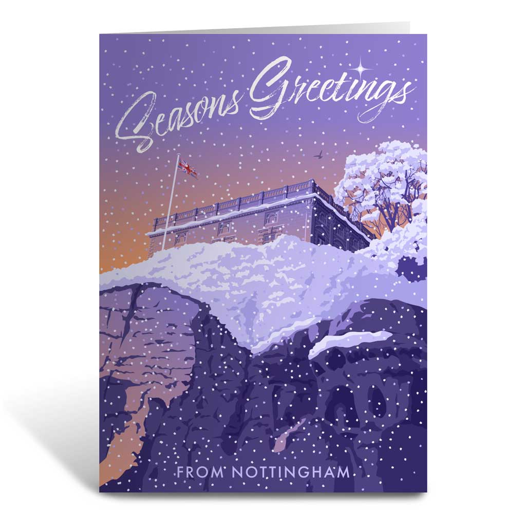 MILXMAS016 - Nottingham Castle - Christmas Greeting Card
