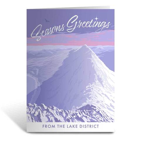 MILXMAS017 - The Lakes Helvellyn - Christmas Greeting Card