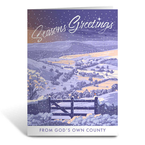 MILXMAS020 - Yorkshire, God's Own County - Christmas Greeting Card