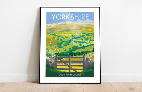 Yorkshire, God's Own Country By Stephen Millership Art Print