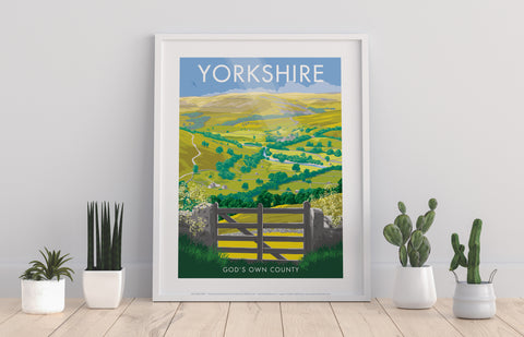 Yorkshire, God's Own Country By Stephen Millership Art Print