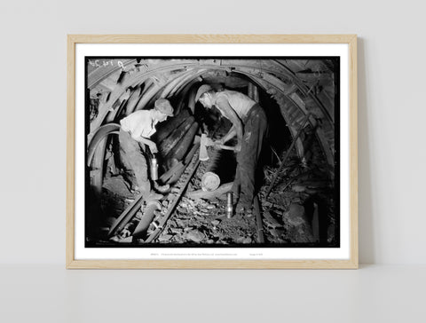 Miners At Work - 11X14inch Premium Art Print