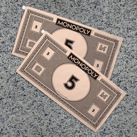 Monopoly Classic Monopoly Money $5 Tea Towel