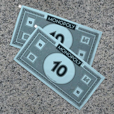 Monopoly Classic Monopoly Money Ãƒâ€šÃ‚Â£10 Tea Towel