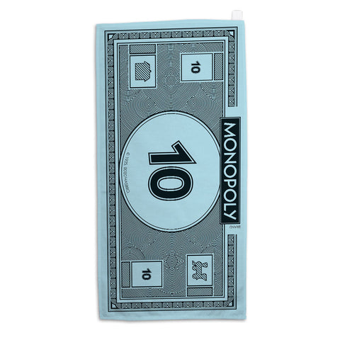 Monopoly Classic Monopoly Money Ãƒâ€šÃ‚Â£10 Tea Towel