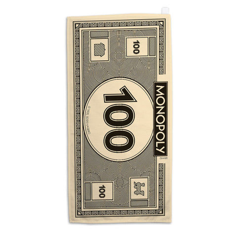 Monopoly Classic Monopoly Money $10 Tea Towel