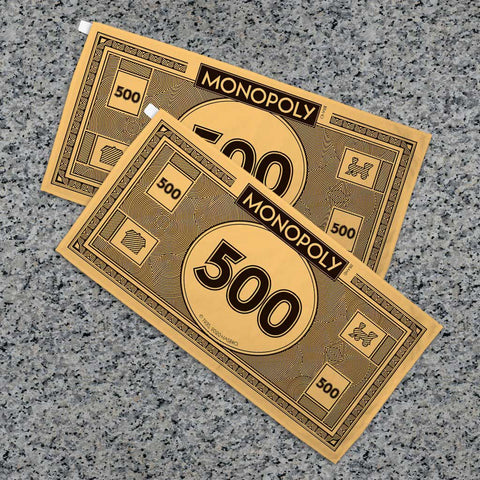 Monopoly Classic Monopoly Money $50 Tea Towel