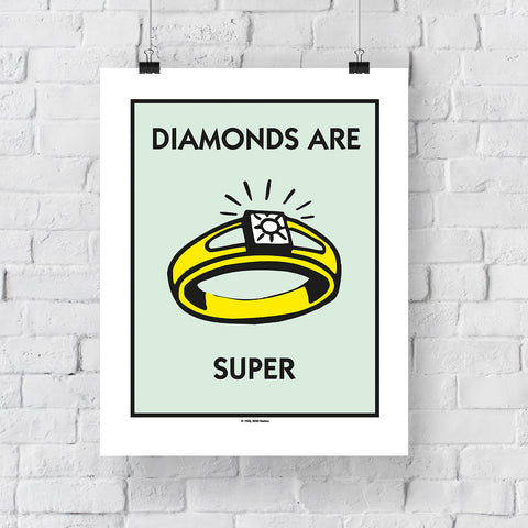 Monopoly Diamonds are Forever - 11X14inch Premium Art Print