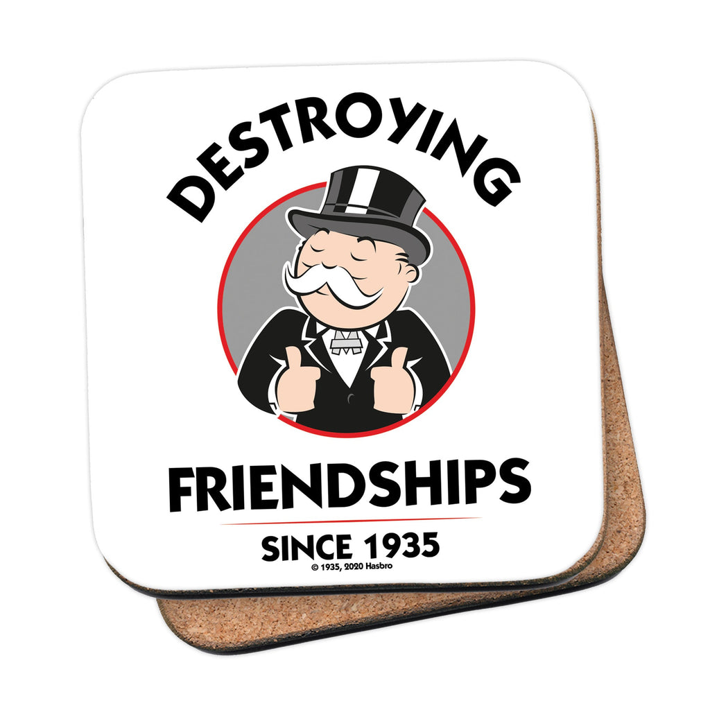 Destroying Friendships Thumbs Up - Cork Coaster
