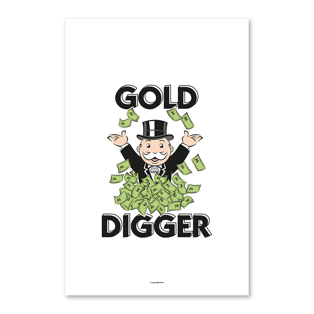 Gold Digger - 61x40cm Art Print