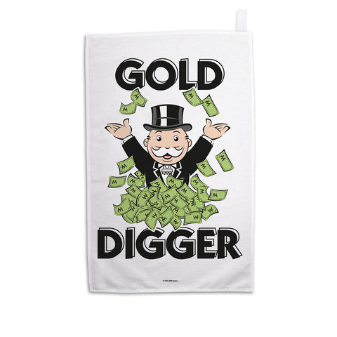 Monopoly Gold Digger Tea Towel