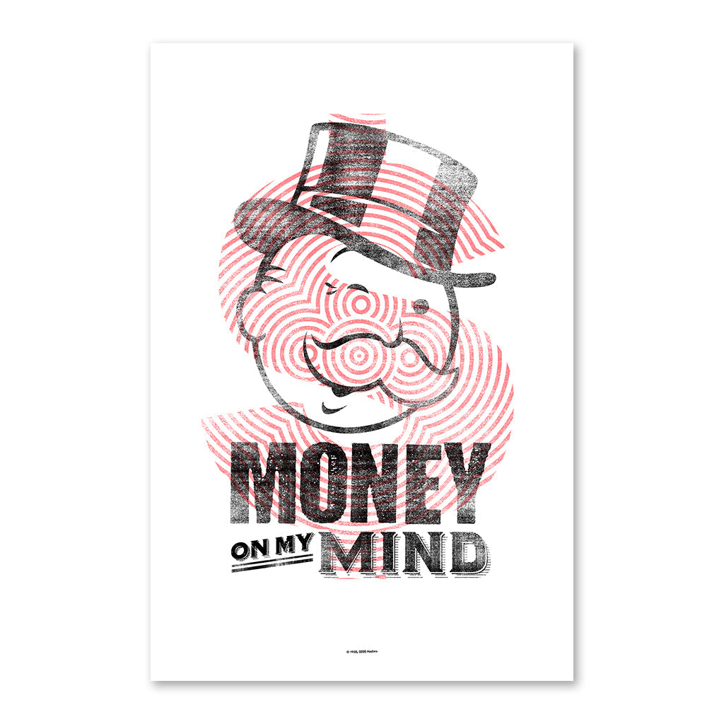 Money On My Mind Retro - 61x40cm Art Print