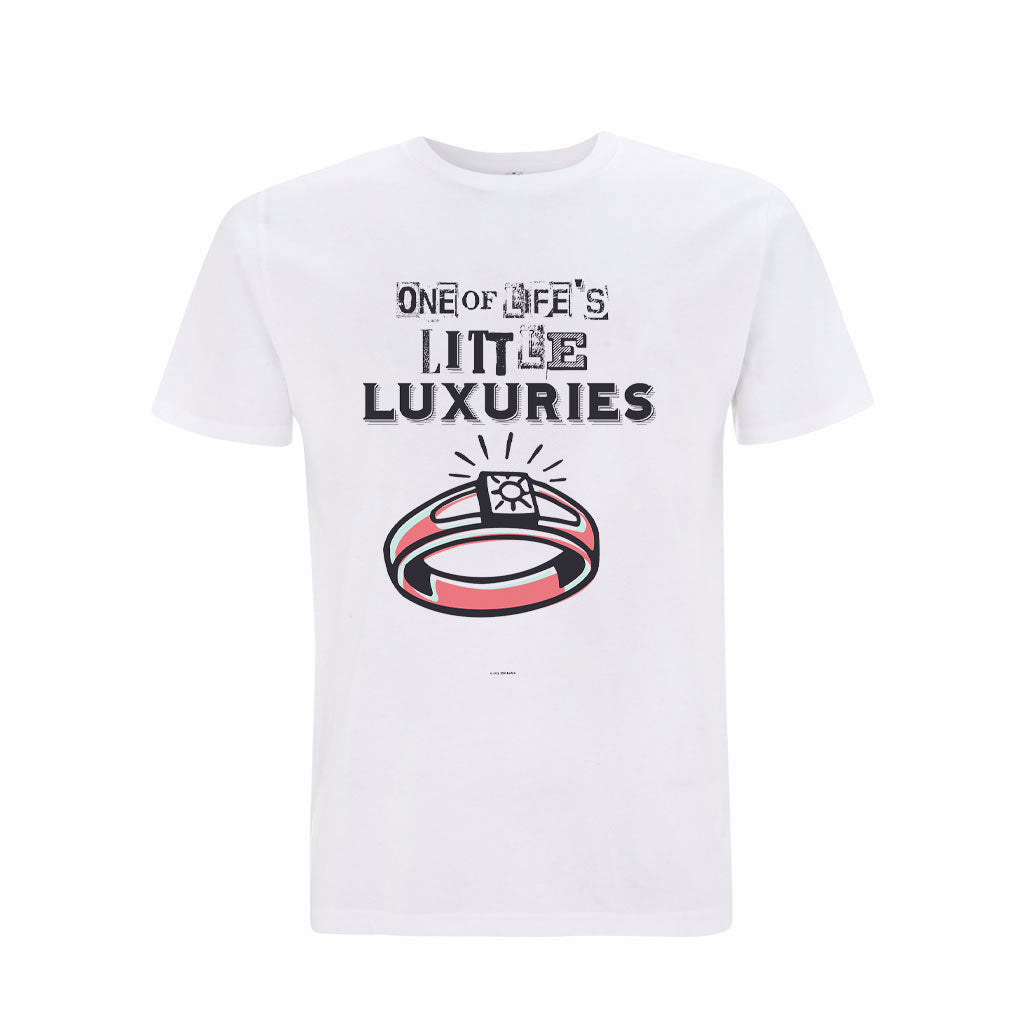 Retro - Little Luxuries - Cotton White T-Shirt