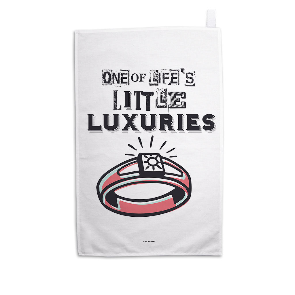 Monopoly Little Luxuries Retro Tea Towel