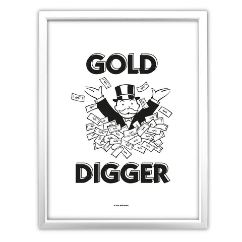 Gold Digger Money Pile 11x14inch Art Print