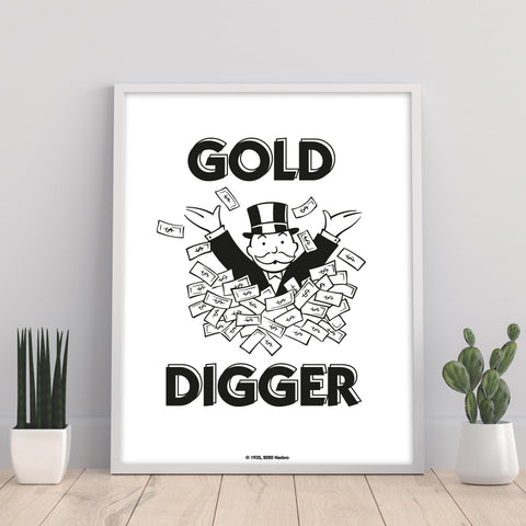 Monopoly Gold Digger Money Pile - 11X14inch Premium Art Print