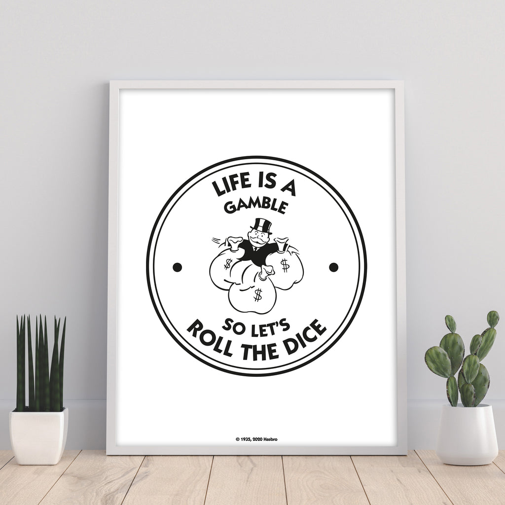 Monopoly Life is a Gamble - 11X14inch Premium Art Print