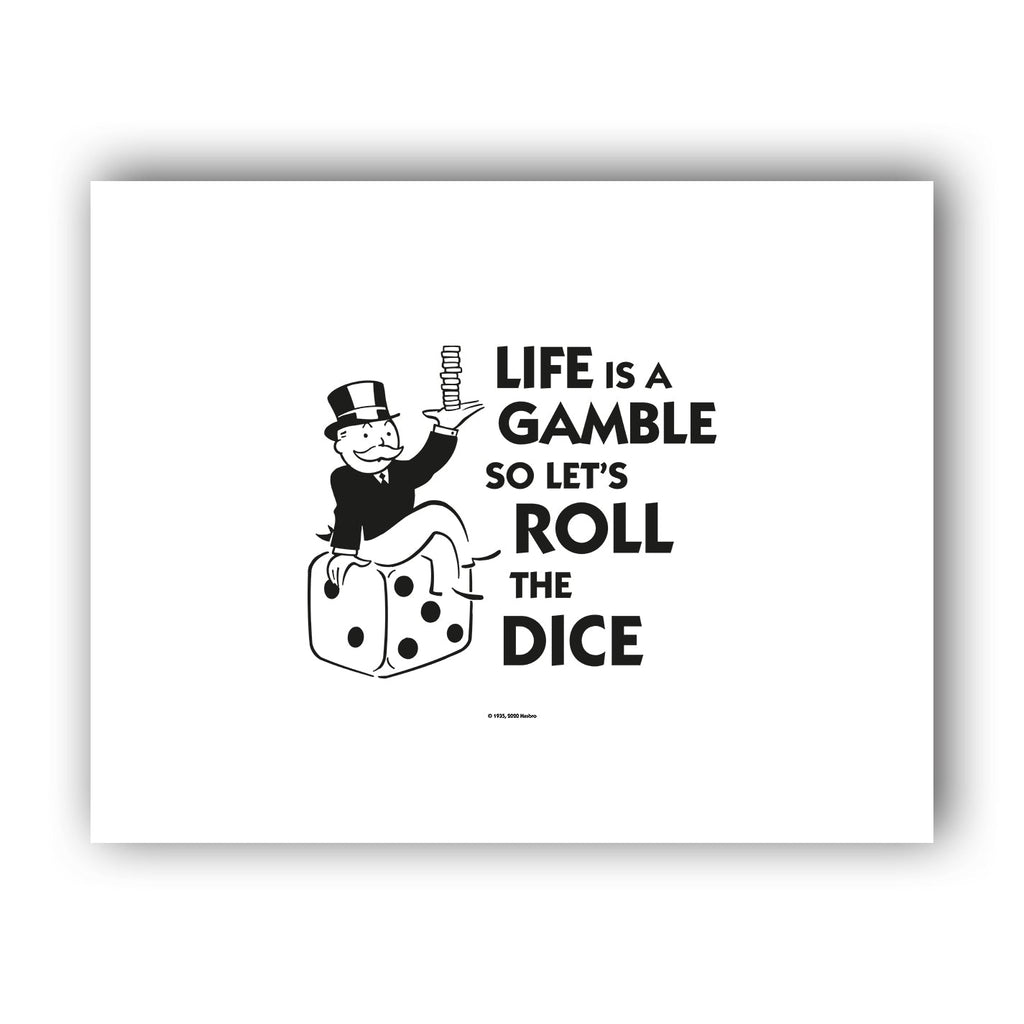 Life is a Gamble Dice 11x14inch Art Print