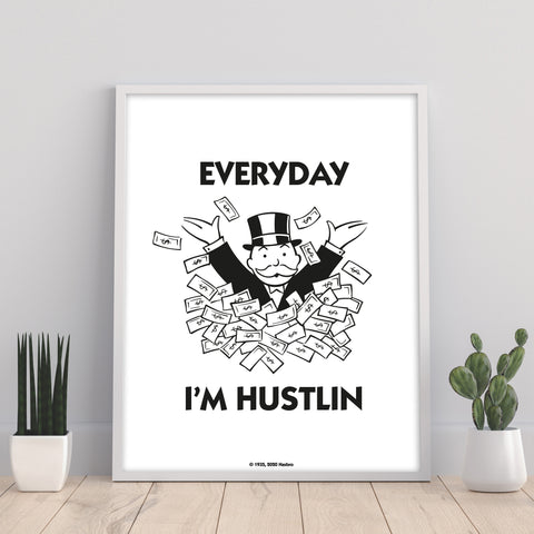 Monopoly Everyday Im Hustlin' - 11X14inch Premium Art Print