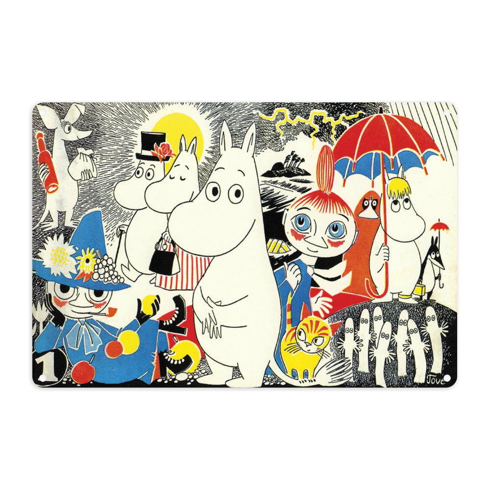 Moomintroll, Little My and Friends Metal Sign