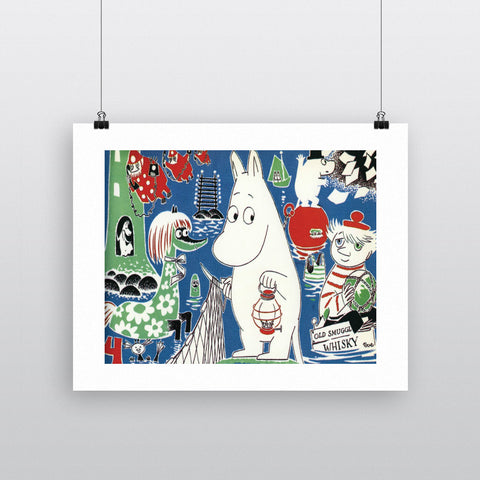 Moomintroll, Little My and Friends 11x14 Print