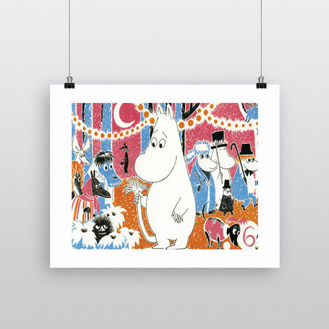 Moomintroll Party 11x14 Print