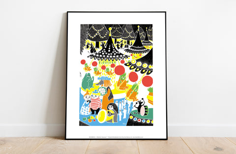 Moomin Characters At Circus - 11X14inch Premium Art Print
